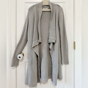 BB Dakota Long Light Gray Sweater Jacket